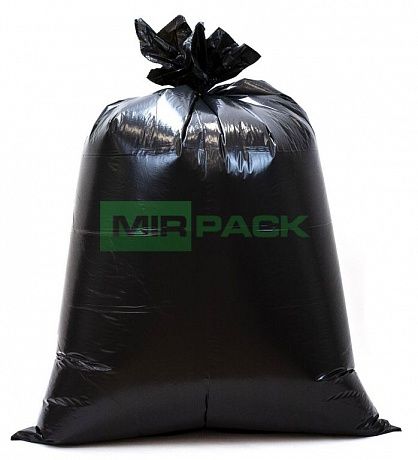 Мешки для мусора 240 л, 35 мкм, ПВД, черные 20 шт, 93x130 см, Professional - 2 слоя - Вид 3