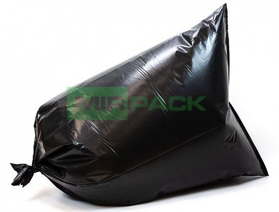 Мешки мусорные 220 литров, 45 мкм, 25 шт, ПВД, черные - Вид 2