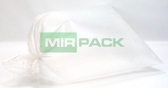 Мешки для мусора 120 литров, 14 мкм, в рулоне 50 штук, ПНД, прозрачные, 70х110 см, Professional - Вид 2