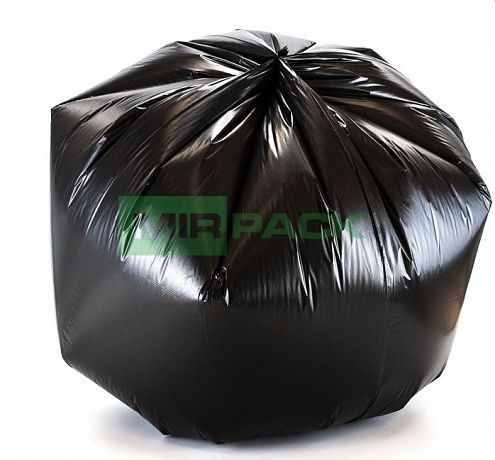 Мешки для мусора 60 литров, 20 мкм, ПСД, в рулоне 20 штук, 60х70 см, черные, с ароматом свежести, прочные, Мирпак - Вид 4