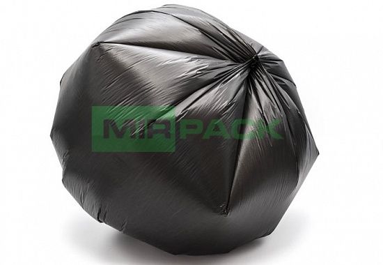 Мешки для мусора 35 литров, в рулоне 30 штук, 12 мкм, материал ПНД, 50х64 см, черные, EXTRA - Вид 3