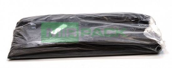 Мешки для мусора 30 л 50х60, 25 мкм, черные, ПВД в пачках 10 пачек по 100 штук, усиленные - Вид 2