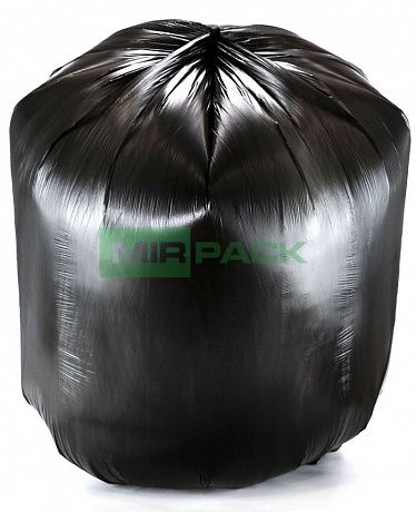 Мешки для мусора с ушками 120 л, 10 шт, 20 мкм, черные, размер 68*110 см, серии «Premium Lux Ушки» - Вид 2