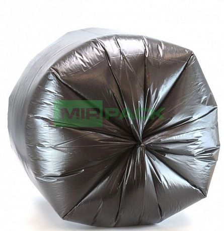 Мешки для мусора с ушками 120 л, 10 шт, 20 мкм, черные, размер 68*110 см, серии «Premium Lux Ушки» - Вид 3