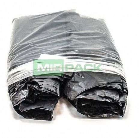 Мешки для мусора 180 литров, 65 мкм, черные, в пачках 100 шт - Вид 4