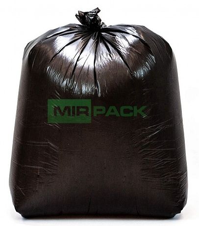 Мешки для мусора 240 литров, 35 мкм, черные, ПВД, в пачках 200 шт - Вид 1
